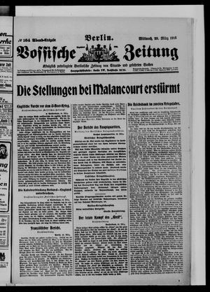 Vossische Zeitung vom 29.03.1916
