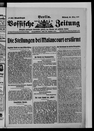 Vossische Zeitung vom 29.03.1916