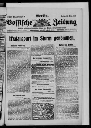 Vossische Zeitung vom 31.03.1916
