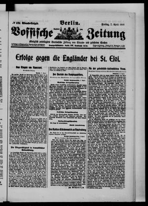 Vossische Zeitung vom 07.04.1916