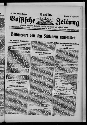 Vossische Zeitung vom 10.04.1916