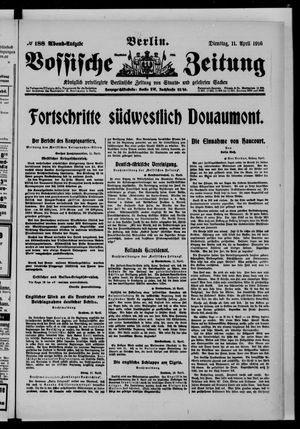 Vossische Zeitung vom 11.04.1916