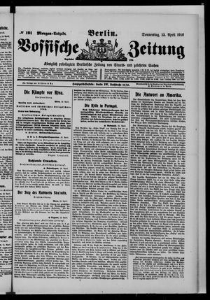 Vossische Zeitung vom 13.04.1916
