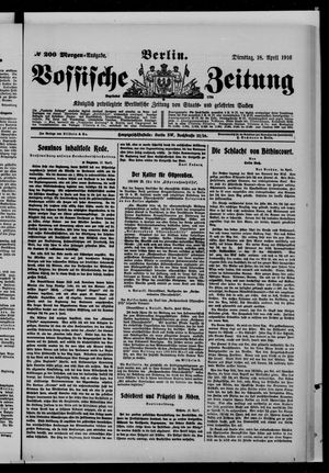 Vossische Zeitung on Apr 18, 1916