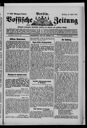 Vossische Zeitung vom 21.04.1916