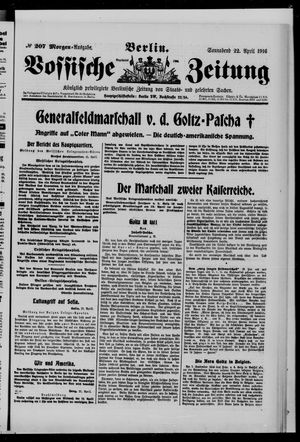Vossische Zeitung vom 22.04.1916