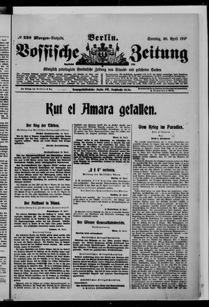 Vossische Zeitung on Apr 30, 1916