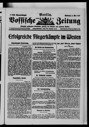 Vossische Zeitung on May 3, 1916