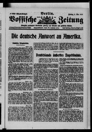 Vossische Zeitung on May 5, 1916