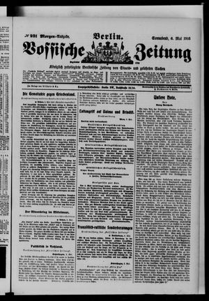 Vossische Zeitung vom 06.05.1916