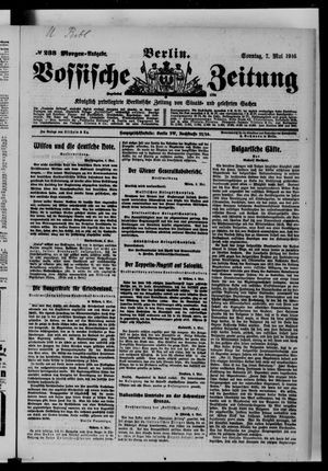 Vossische Zeitung vom 07.05.1916