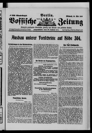 Vossische Zeitung vom 10.05.1916