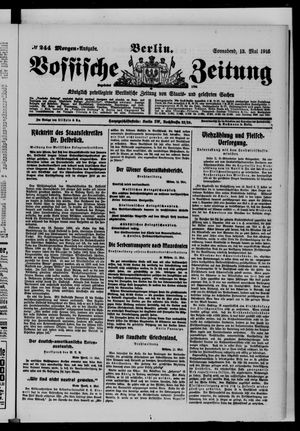 Vossische Zeitung vom 13.05.1916