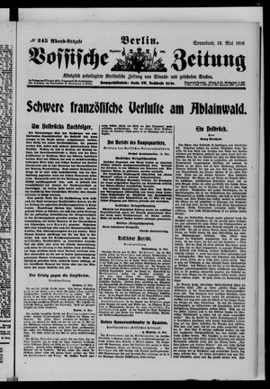 Vossische Zeitung vom 13.05.1916
