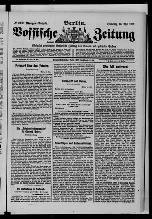 Vossische Zeitung vom 16.05.1916