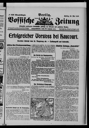 Vossische Zeitung vom 19.05.1916