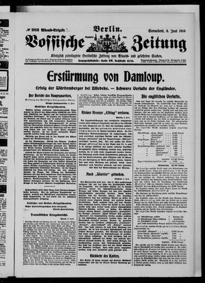 Vossische Zeitung vom 03.06.1916