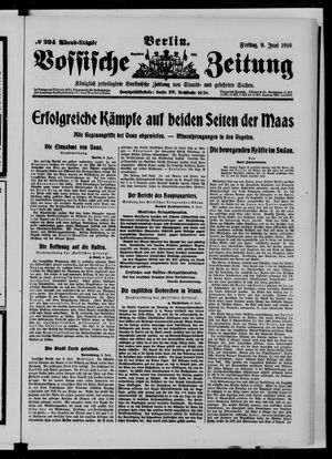 Vossische Zeitung vom 09.06.1916