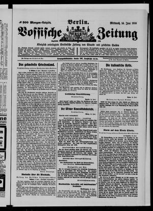 Vossische Zeitung vom 14.06.1916