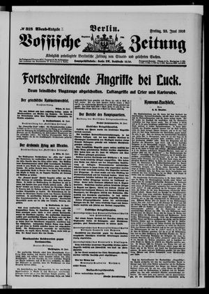 Vossische Zeitung vom 23.06.1916