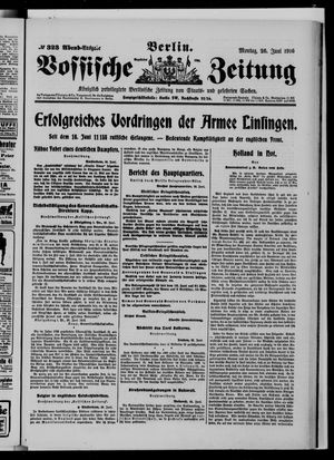 Vossische Zeitung vom 26.06.1916