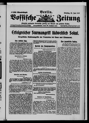 Vossische Zeitung vom 27.06.1916