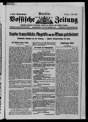 Vossische Zeitung vom 07.07.1916