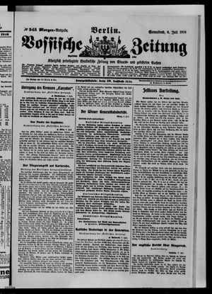 Vossische Zeitung on Jul 8, 1916