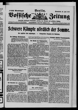 Vossische Zeitung vom 15.07.1916
