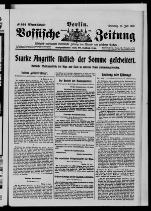 Vossische Zeitung vom 18.07.1916