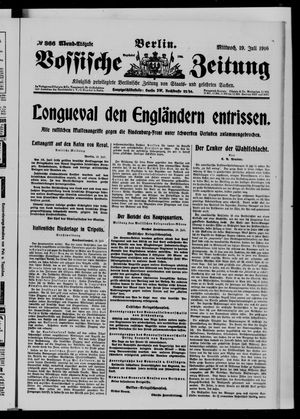 Vossische Zeitung vom 19.07.1916