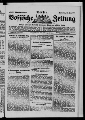 Vossische Zeitung vom 22.07.1916