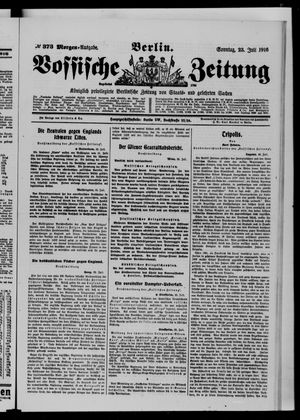 Vossische Zeitung vom 23.07.1916