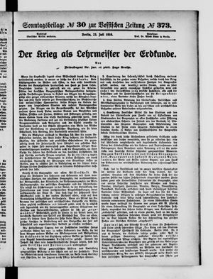 Vossische Zeitung on Jul 23, 1916