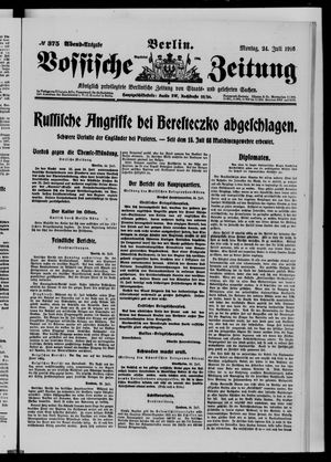 Vossische Zeitung vom 24.07.1916