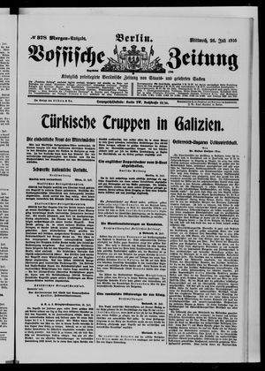 Vossische Zeitung vom 26.07.1916