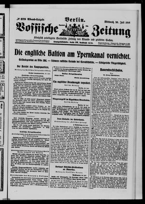 Vossische Zeitung vom 26.07.1916