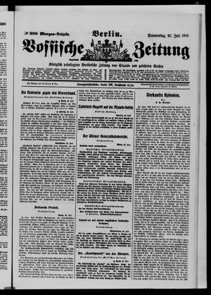 Vossische Zeitung vom 27.07.1916