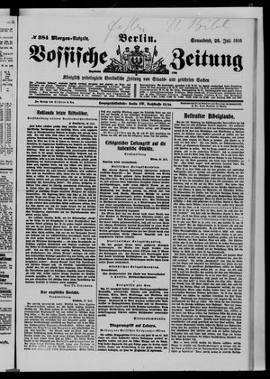Vossische Zeitung vom 29.07.1916