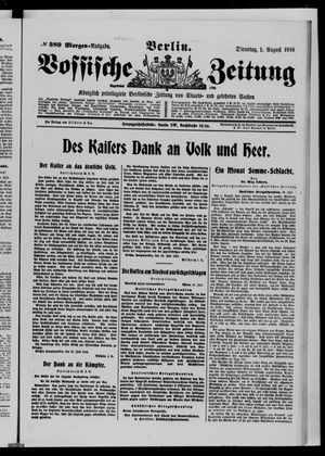 Vossische Zeitung vom 01.08.1916