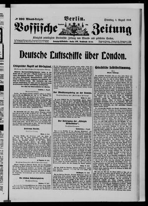 Vossische Zeitung vom 01.08.1916
