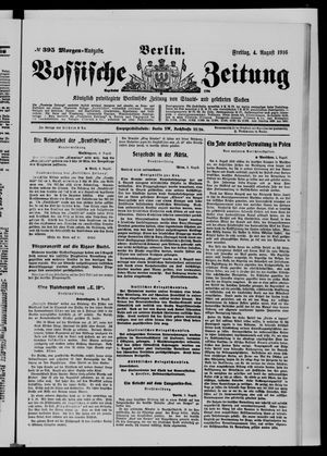Vossische Zeitung vom 04.08.1916