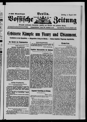 Vossische Zeitung vom 04.08.1916