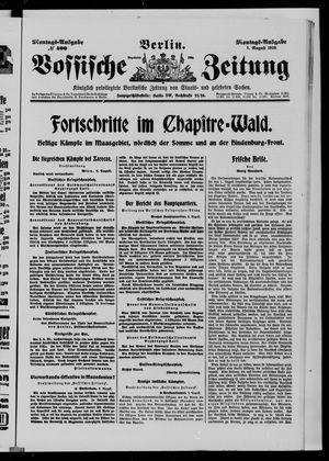 Vossische Zeitung vom 07.08.1916