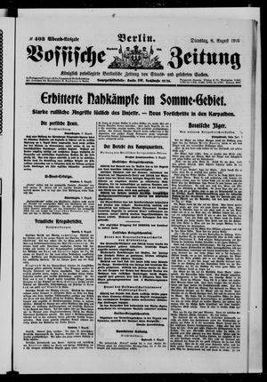Vossische Zeitung vom 08.08.1916
