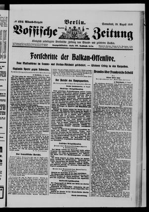 Vossische Zeitung vom 19.08.1916