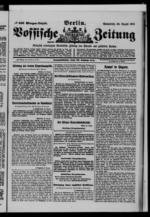 Vossische Zeitung vom 26.08.1916