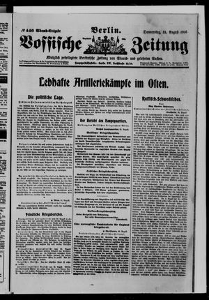 Vossische Zeitung vom 31.08.1916