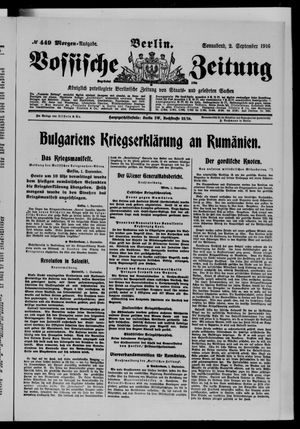 Vossische Zeitung vom 02.09.1916