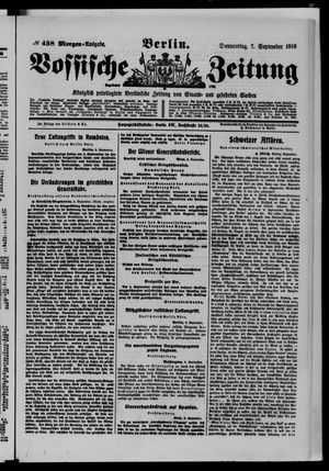 Vossische Zeitung vom 07.09.1916